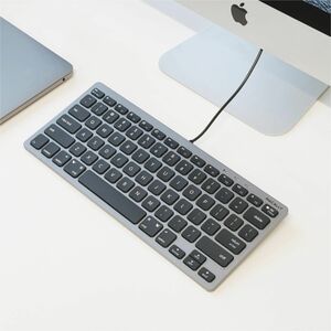 Macally USB C Mac Keyboard - Cable Connectivity - USB Type C Interface - 78 Key(s) - Mac OS - MacBook, iPad, iMac - Mac, P