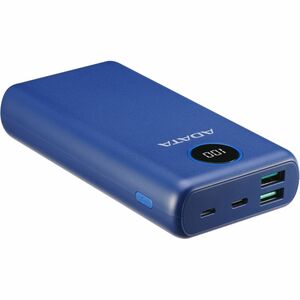 Cargador portátil Adata AP20000QCD-DGT-CDB - Azul - Para Teléfono móvil, Consola de juegos - Litio Polímero (Li-Polímero) 