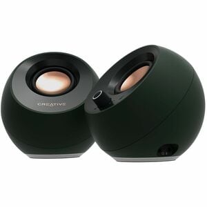 Creative Pebble Pro 2.0 Bluetooth Speaker System - 10 W RMS - Black - Desktop - 1