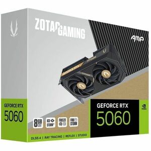 Zotac NVIDIA GeForce RTX 5060 Graphic Card - 8 GB GDDR7 - 7680 x 4320 - 2.55 GHz Boost Clock - 128 bit Bus Width - PCI Exp
