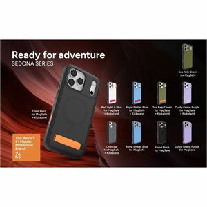 ZAGG Sedona Snap Case for Apple iPhone 17 Smartphone - Charcoal Grey - Impact Absorbing, Drop Resistant, Shock Absorbing, 