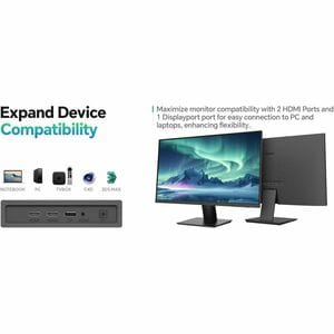 KOORUI E2741A 27 Zoll Class 4K UHD LED-Monitor - 16:9 Format - Schwarz - 68,6 cm (27 Zoll) Viewable - IPS-Technologie (In-