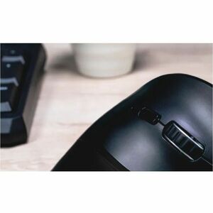Naceb Mouse - Frecuencia Bluetooth/Radio - USB - 5 Botón(es) - Negro - Inalámbrico - 2.40GHz - 1600 dpi - Rueda de desplaz