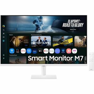 Samsung S32FM703UU 32 Zoll Klasse 4K UHD Smart-LED-Monitor - 16:9 Format - Weiß - 81,3 cm (32 Zoll) Viewable - LED Hinterg