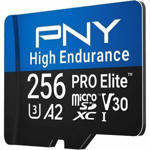 PNY PRO Elite 256 GB Class 10/UHS-I (U3) microSDXC - V30 - 1 - 100 MB/s Lesegeschwindigkeit - 90 MB/s Schreibgeschwindigke