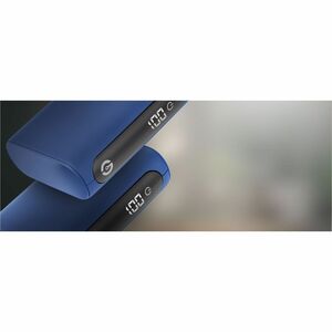 Cargador portátil Gettech GBN-M10CL-01 - Azul - Para Dispositivo USB tipo A, Dispositivo USB tipo C - 10000mAh - 15W - 3A 