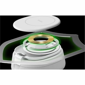 Belkin BoostCharge Induktionsladegerät - Weiß - für Qi2-fähiges Gerät - Magnetisch