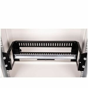 Roline 3U Top-Hat Rail Support - Black - Steel