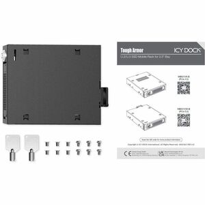 Icy Dock ToughArmor MB601V5K-B Drive Enclosure for 3.5" U.2, U.3, PCI Express NVMe - PCI Express Host Interface External -