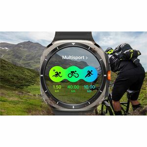 Samsung Galaxy Watch Ultra SM-L705F Smart Watch - 47.40 mm Case Height - 47.10 mm Case Width - Titanium Silver Body Color 