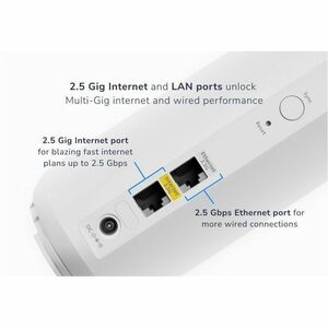 Netgear Orbi RBE373 Wi-Fi 7 IEEE 802.11be Ethernet Wireless Router - Dual Band - 640 MB/s Wireless Speed - 1 x Network Por