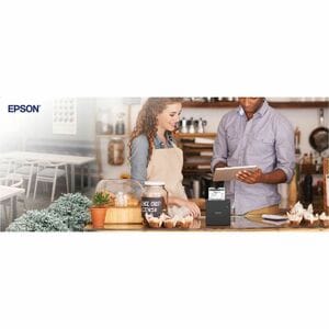Epson TM-m30III Mobile POS Direct Thermal Printer - Monochrome - Receipt Print - Fast Ethernet - USB - Bluetooth - With Cu