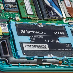 Unità stato solido Verbatim Vi550 S3 - 2,5" Interno - 512 GB - SATA (SATA/600) - 360 TB TBW - 560 MB/s Velocità massima tr