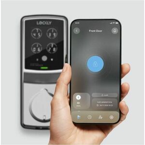 Lockly Secure Plus Childproof Edition Bluetooth Smart Lock Detachable Knob Version (Satin Nickel) - Childproof - Removable