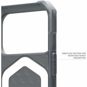 Urban Armor Gear Essential Armor iPhone 17 Pro Case - Ash - For Apple iPhone 17 Pro Smartphone - Hex - Ash - Drop Resistan