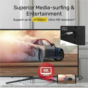 Unitek 1 m USB-C Audio/Video/Data Transfer Cable - 1 - Cable for Monitor, TV, MacBook Pro, Charger - First End: 1 x USB 3.