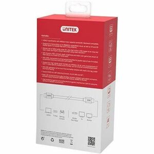 5M HDMI2.1 Male to Male Cable (8K 60Hz) Space Grey + Black UNITEK color sleeve + white box