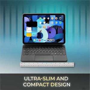 Portable iPad Case with Bluetooth Keyboard and Touchpad for iPad Pro 12.9inch - Black