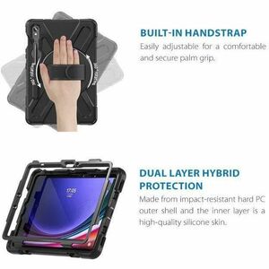 Strike Rugged Rugged Carrying Case Samsung Galaxy Tab S10 FE, Galaxy Tab S10 Lite, Galaxy Tab S7, Galaxy Tab S8, Galaxy Ta