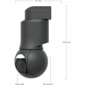 Ubiquiti UVC-G6-PTZ 8 Megapixel Outdoor 4K Network Camera - Colour - Black - 30 m Infrared Night Vision - 3840 x 2160 - 4.