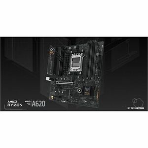 Carte mère de jeux de bureau TUF A620M-PLUS - AMD A620A Chipset - Socket AM5 - Micro ATX - Ryzen 5, Ryzen 7, Ryzen 9 proce