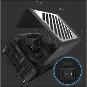 FSP 1650W MEGA TI ATX 3.1 PSU WITH PCIE 12V-2X6, INFINEON MOS, SIC, LLC FULL-BRIDGE, ECO SWITCH, CONFORMAL COATING & FULL 