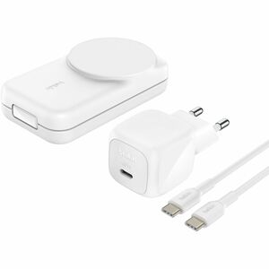 Belkin UltraCharge Induktionsladegerät - Weiß - Faltbar, Magnetisch, Qi2-zertifiziert