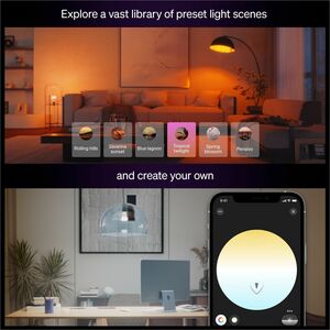 Philips Hue 100W A21- E26 Smart Bulb - 13.50 W - 100 W Incandescent Equivalent Wattage - 110 V AC, 130 V AC - 1600 lm - St