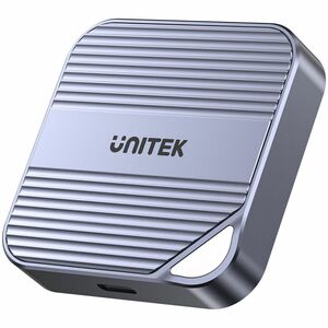 Unitek S1244AGY01 Drive Enclosure PCI Express NVMe, M.2 - USB Type C Host Interface - UASP Support - Space Gray - 1 x SSD 