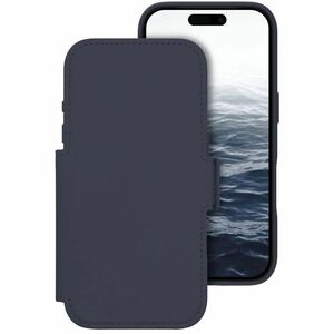 dbramante1928 ApS Lynge Carrying Case (Wallet) Apple iPhone 17 Pro Smartphone - Deep Water - Stain Resistant - Leather Bod