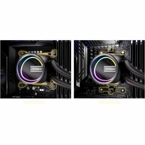 Ventilateur de refroidissement/Radiateur/Cooling Fan Antec Skeleton 360 ARGB - Processeur - 122,82m³/h Maximum Airflow - 2