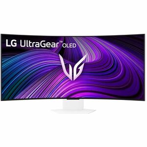 LG UltraGear 39GX90SA-W 39" (99.1 cm) Class UW-QHD Curved Screen Gaming OLED Monitor - 21:9 - Black - 39" (99.1 cm) Viewab