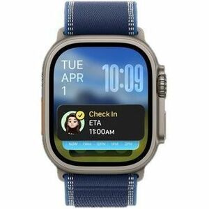 Apple Watch Ultra 3�GPS + Cellular�49mm�Natural Titanium Case with Blue/Bright Blue Trail Loop - S/M
