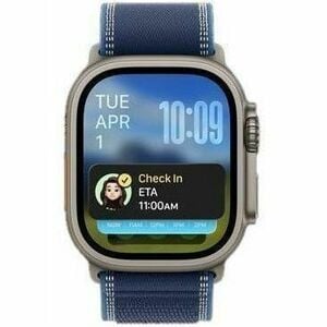 Apple Watch Ultra 3 Smart Watch - 49 mm Case Height - 44 mm Case Width - Natural Case Color - Blue, Bright Blue Band Color