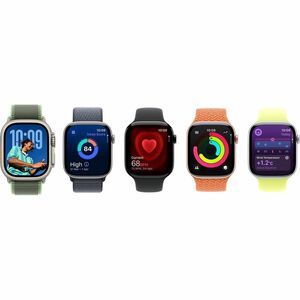 Apple Watch Series 11 Smart Watch - 46 mm Case Height - 39 mm Case Width - Slate Case Color - Black Band Color - Titanium 