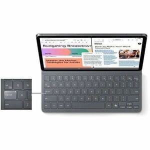 Samsung Keyboard/Cover Case (Book Fold) Samsung Galaxy Tab S11 Tablet - Black - 254.4 mm Height x 167.4 mm Width x 13.6 mm