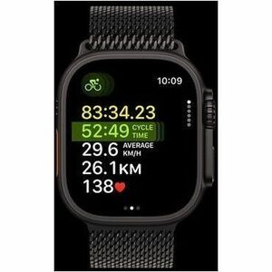 Apple Watch Ultra 3 Smartwatch - 49 mm Case Height - 44 mm Case Width - Schwarz Tasche, Farbe - Schwarz Band Color - Titan