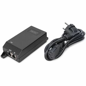 Assmann PoE+-Injektor - 120 V AC, 230 V AC Eingang - 1 x RJ-45 Eingangsport(s) - 1 x RJ-45 Ausgangsport(s) - 30 W - Schwarz