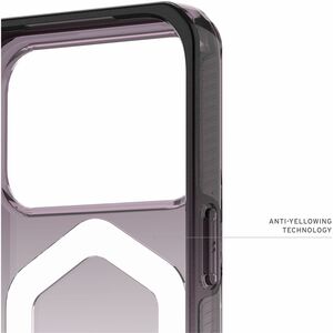 Urban Armor Gear Plyo Case for Apple iPhone 17 Pro Smartphone - Black, Clear Ombré - Drop Resistant, Impact Resistant, Scr