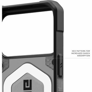 Urban Armor Gear Pathfinder Clear Case for Apple iPhone 17 Pro Max Smartphone - Hex - Ash, Black - Drop Resistant, Impact 
