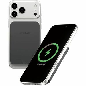 PanzerGlass empower Power Bank - Space Black - For iPhone - 5000 mAh - 20 W - USB Type-C Connector - 1 x USB - Compact, Qi