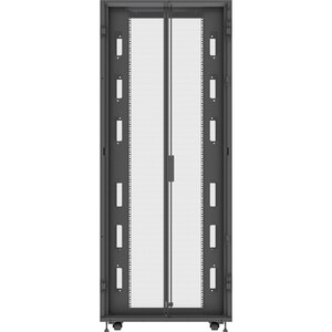 VERTIV VR 42U Rack Cabinet for Server, LAN Switch, Patch Panel - 800 mm Rack Width x 1115 mm Rack Depth - Black - Steel - 