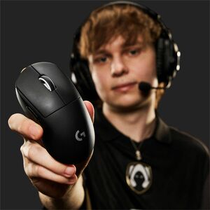 Logitech G PRO X SUPERLIGHT 2c Gaming Mouse - Radio Frequency - USB 2.0 - HERO 2 - 5 Button(s) - Black - Cable/Wireless - 