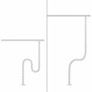 Neomounts Cable Routing - White - Cable Management Spine - Plastic