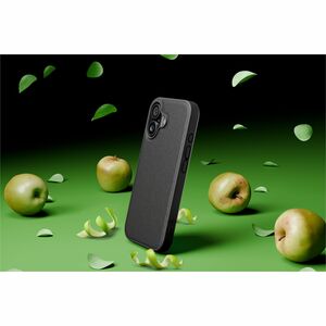 PEEL RePeel Case for iPhone 17 - Sustainable Apple Peel Leather, MagSafe Compatible, 10 ft Drop Protection, Black - Sustai