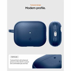 Spigen Vault Carrying Case Apple AirPods Pro 3 - Navy Blue - Drop Resistant, Anti-slip - Polycarbonate, Thermoplastic Poly