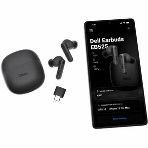 Casque (Oreillette) Dell Pro Plus EB525 - True Wireless - Design Intra-auriculaire - Stéréo - Certification Microsoft Team