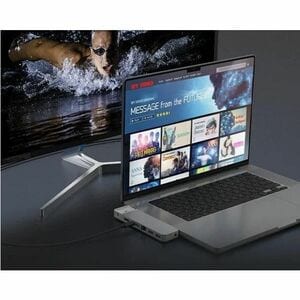 j5create JCD395 USB Type C Docking Station for TV, Flash Drive, Projector - Charging Capability - 2 Displays Supported - 4