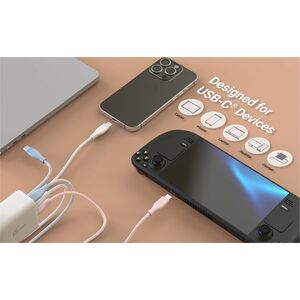 j5create JUCX18L18W-N 1,80 m USB-C Cabo de transferência de dados - 1 - Cable for Smartphone, Notebook, Tablet, Power Bank