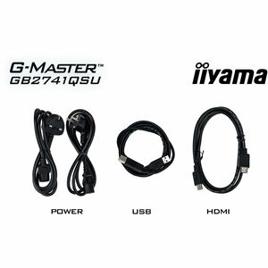 iiyama G-MASTER Black Hawk GB2741QSU-B1 27" Class WQHD Gaming LCD Monitor - 16:9 - Matte Black - 68.6 cm (27") Viewable - 